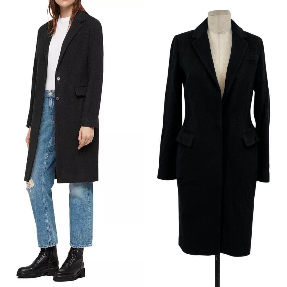 All Saints Black Women's Coat